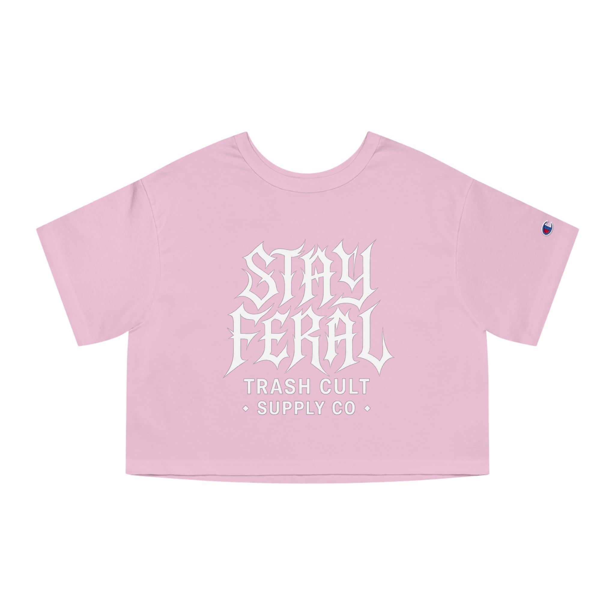 Stay Feral Cropped T-Shirt | Edgy Women's Fashion, Urban Streetwear, Casual Summer Top, Gifts for Friends, Alternative Style