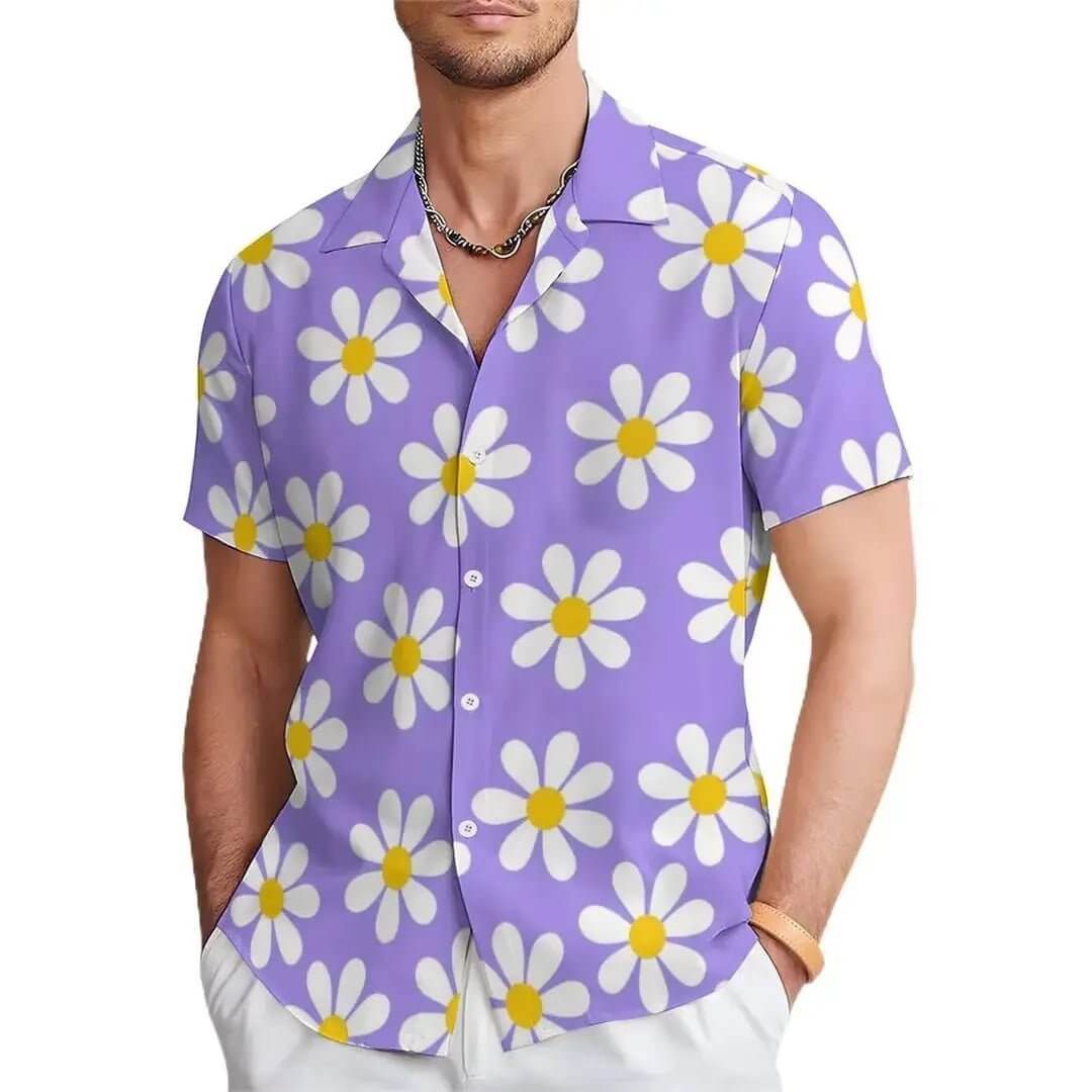 Men's Floral Print Casual Shirt