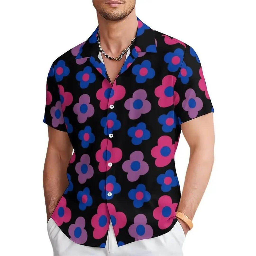 Men's Floral Print Casual Shirt
