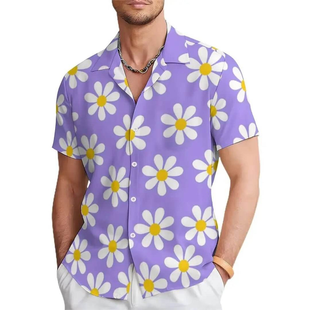 Men's Floral Print Casual Shirt