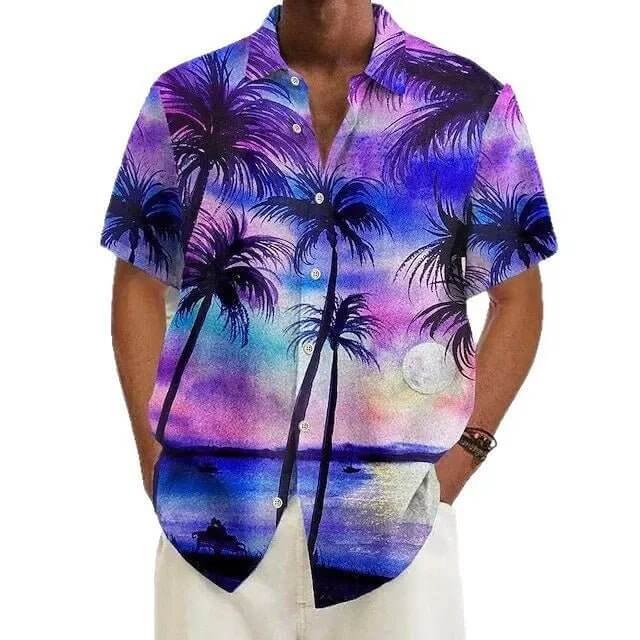 Men's Floral Print Casual Shirt