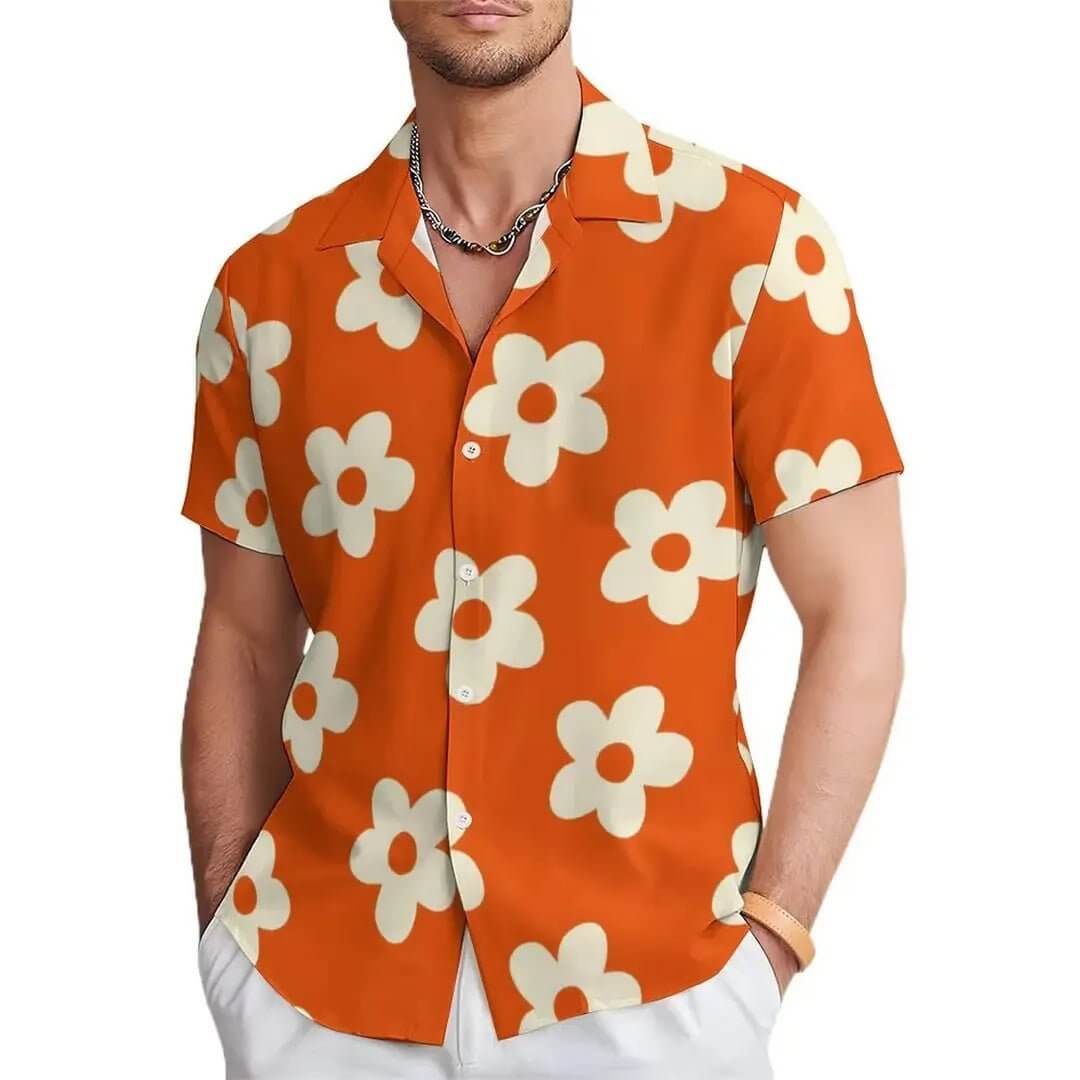 Men's Floral Print Casual Shirt