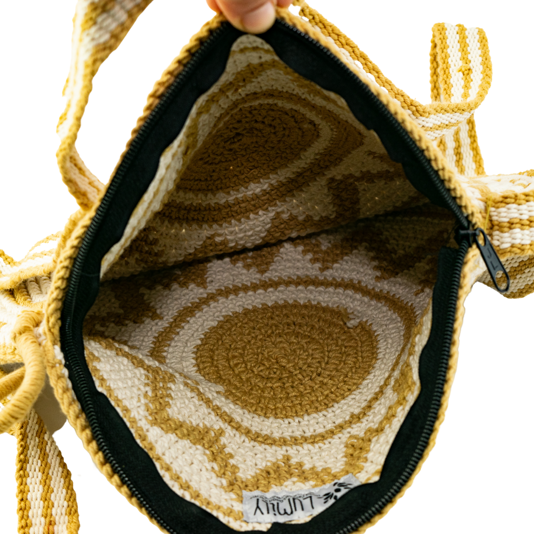 Nadia Crochet Round Crossover Purse