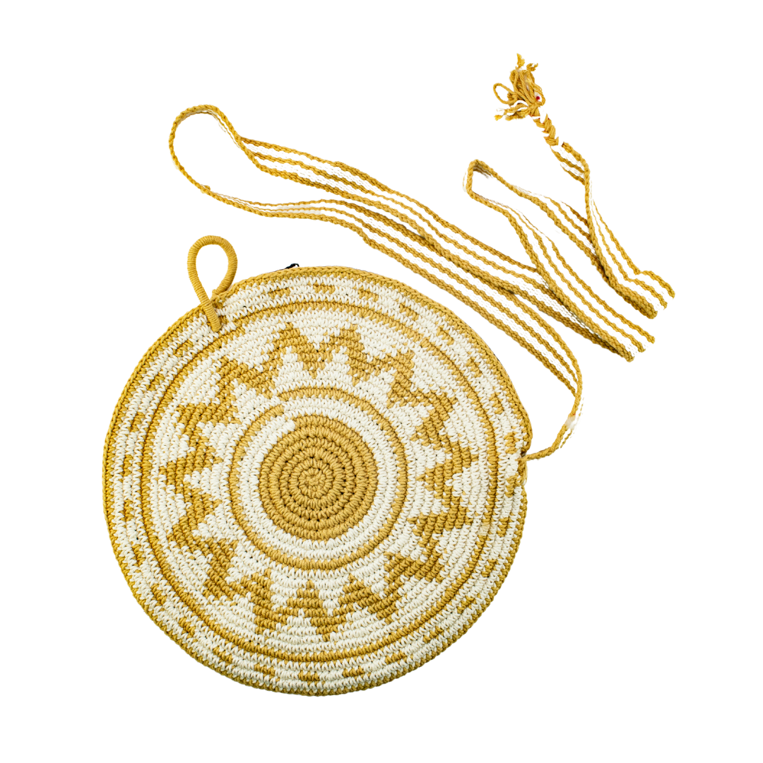 Nadia Crochet Round Crossover Purse