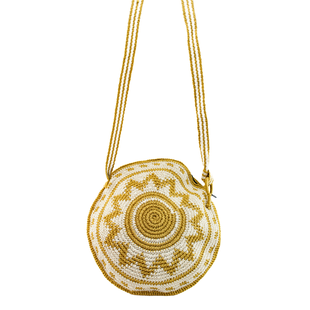 Nadia Crochet Round Crossover Purse