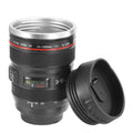 13.6oz Camera Lens Coffee Mug - Stainless Steel Insulated Travel Cup, Food-Grade