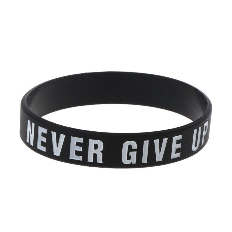 Silicone Rubber Band Elastic Inspirational Motivation Bracelets