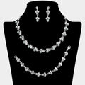 Pearl Rhinestone Jewelry Set